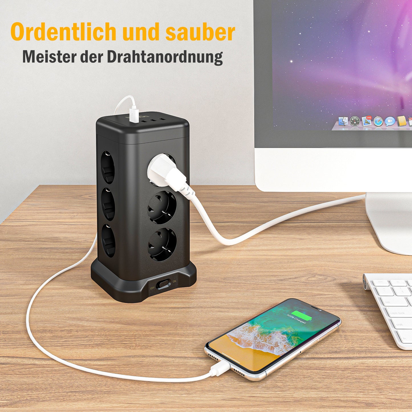 Mehrfachsteckdose Tower 4000W